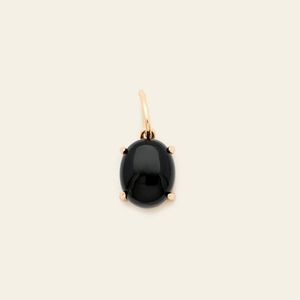 New Melanie Auld Black Onyx Amulet Pendant Oval Onyx Necklace Pendant